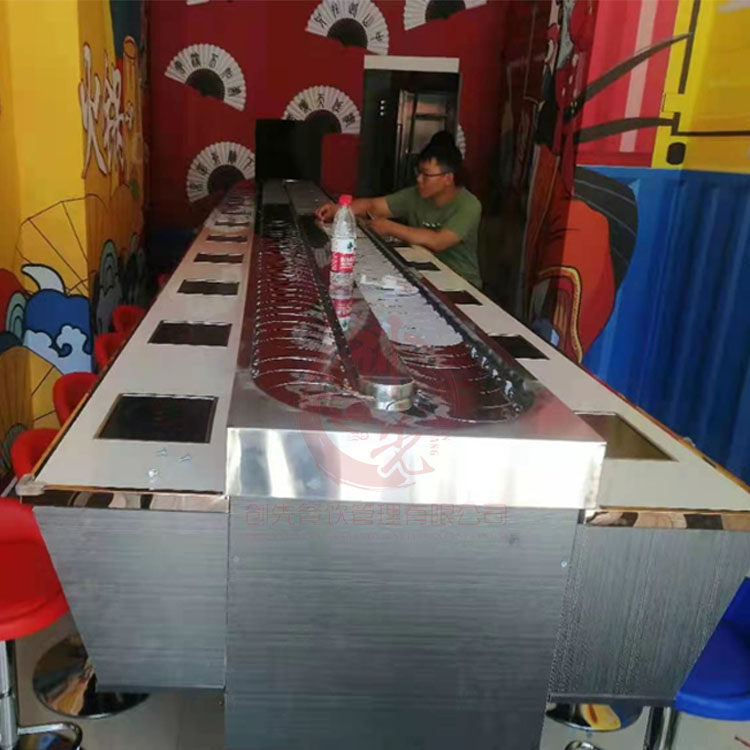 天津市寶坻區嶽園小區底商6米方型橫版電磁爐設誒組裝完成